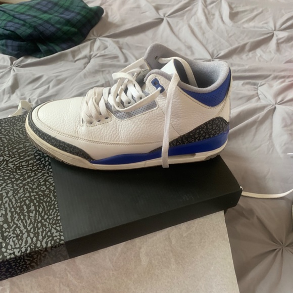 2021 Air Jordan 3 Retro Racer Blue sz 9.5